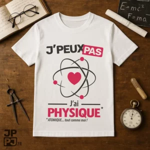 Le t-shirt atomique je peux pas, j'ai physique