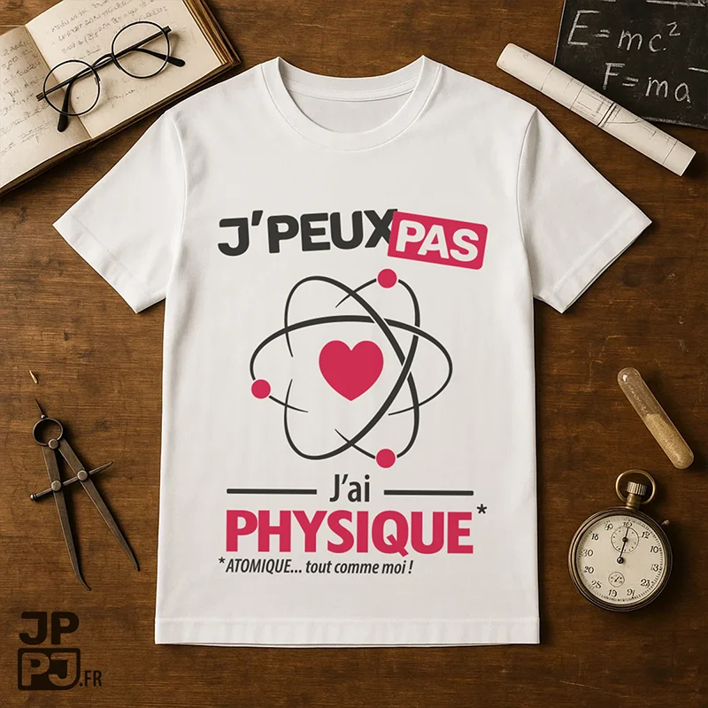 Le t-shirt atomique je peux pas, j'ai physique