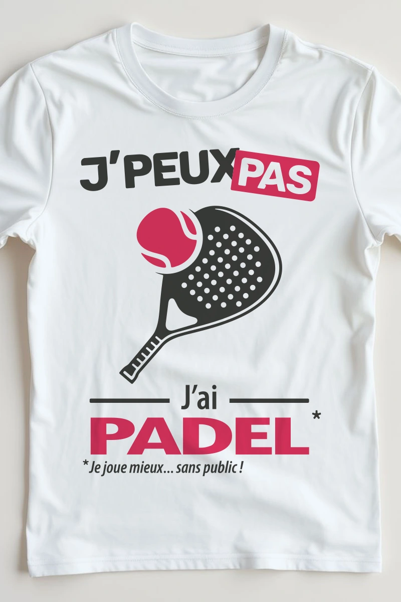 Version raquette et balle du design je peux pas j'ai padel
