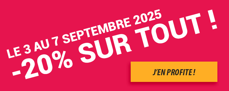Promotion spéciale rentrée sur toute la boutique Je peux pas j'ai