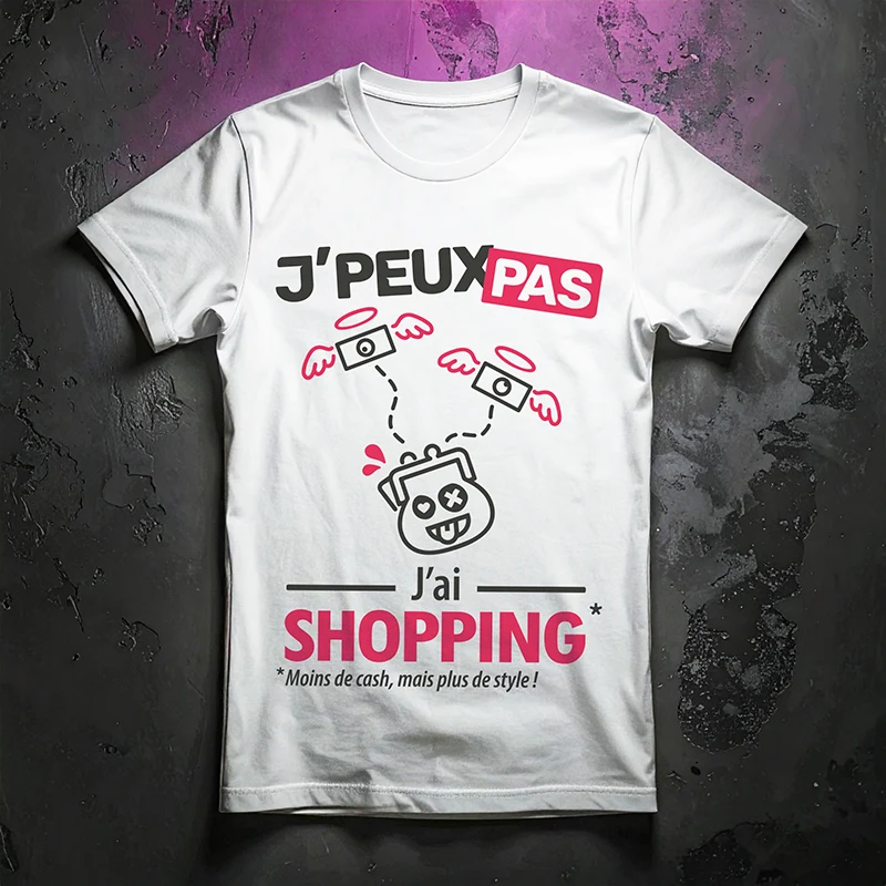 Black Friday sur le t-shirt je peux pas j'ai shopping