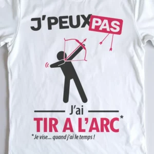 Design homme 'Je peux pas, j’ai tir à l'arc' – parfait pour les archers