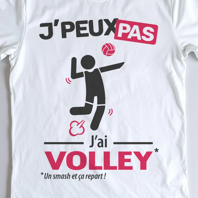 Design homme 'Je peux pas, j’ai volley' – parfait pour les volleyeurs