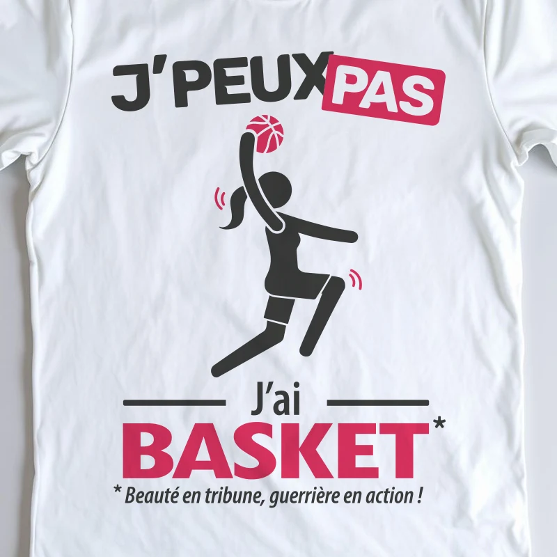 Design drôle 'Je peux pas, j’ai basket' – parfait pour les femmes basketteuses