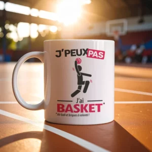 Cadeaux mug et tasse avec le message 'Je peux pas, j’ai basket' pour homme