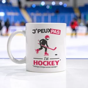 Cadeaux mug et tasse avec le message 'Je peux pas, j’ai hockey' pour homme