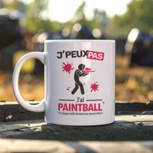Cadeaux mug et tasse avec le message 'Je peux pas, j’ai paintball' pour homme