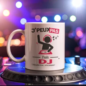 Cadeaux mug et tasse avec le message 'Je peux pas, je suis DJ' pour homme