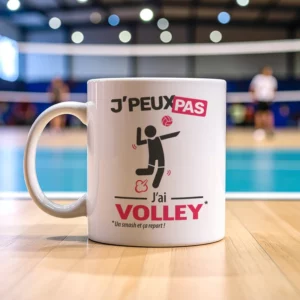 Cadeaux mug et tasse avec le message 'Je peux pas, j’ai volley' pour homme