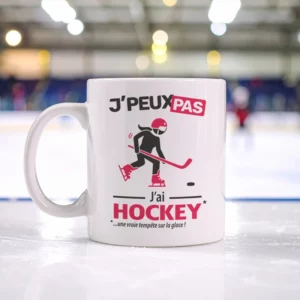 Accessoires mug et tasse avec le message 'Je peux pas, j’ai hockey' pour femme