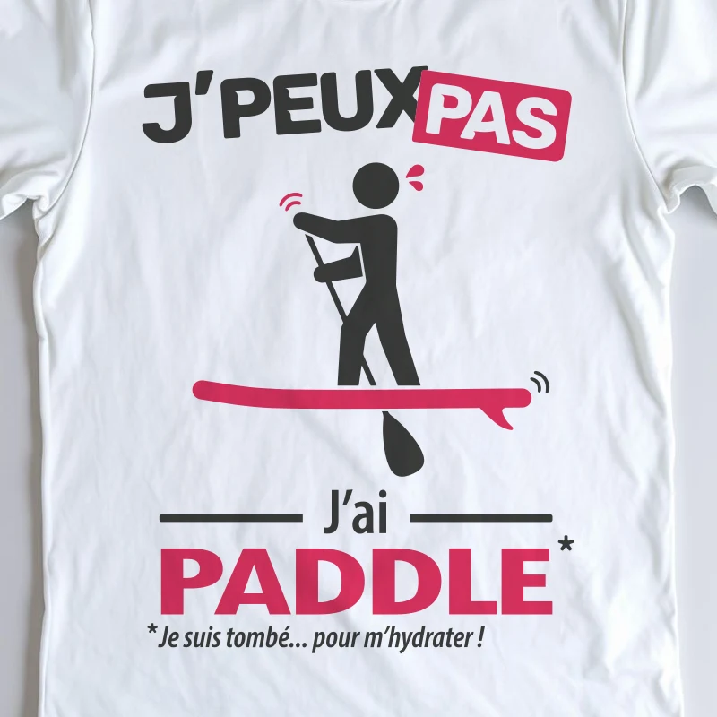Design homme 'Je peux pas, j’ai paddle' – parfait pour les pagayeurs