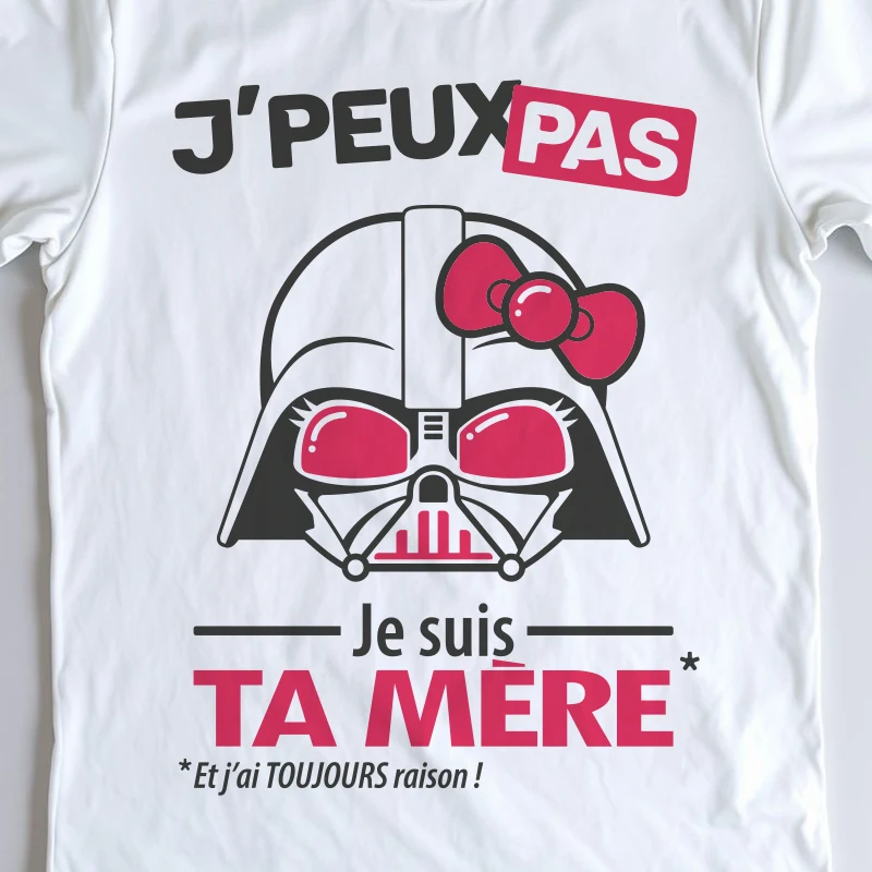 Design femme 'Je peux pas, je suis ta mère' – pour celles qui contrôlent tout