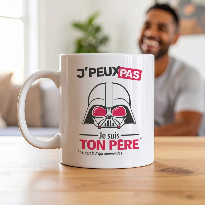 Accessoires mug et tasse délire avec message 'Je peux pas, je suis ton père' pour homme