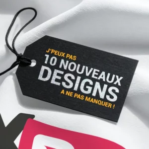 10 nouveaux designs 'je peux pas' a personnaliser sur t-shirt, mug et goodies