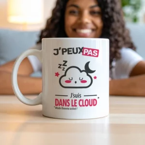 Accessoires mug et tasse mignonne 'Je peux pas, j'suis dans le cloud'