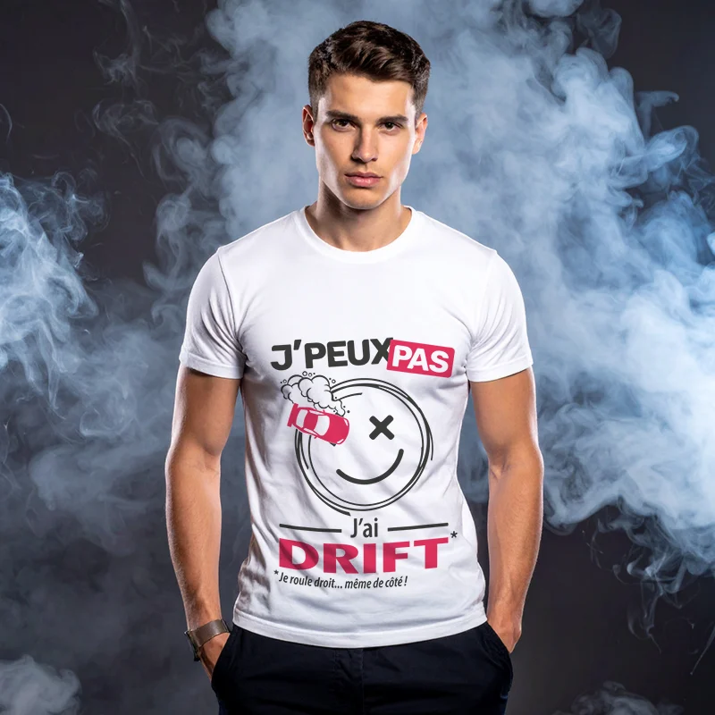 T-shirt 'je peux pas j'ai drift' pour glisser en beauté
