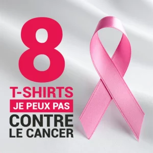 8 designs de t-shirt 'je peux pas, j'ai' pour lutter contre le cancer
