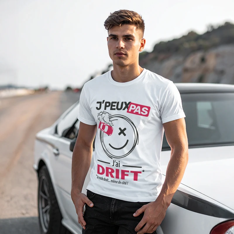 T-shirt à offrir 'Je peux pas, j'ai drift' pour hommes drifteurs