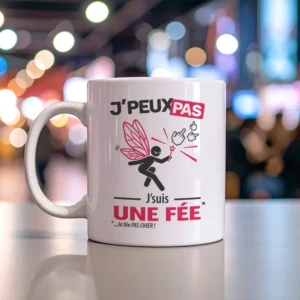 Accessoires mug et tasse délire et pas chers 'Je peux pas, je suis une fée' version homme