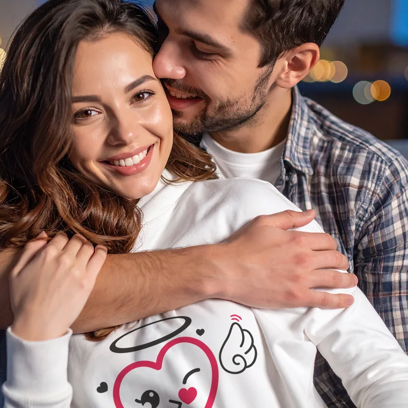 Sweat 'je peux pas' tout doux pour son amoureuse et son amoureux à personnaliser