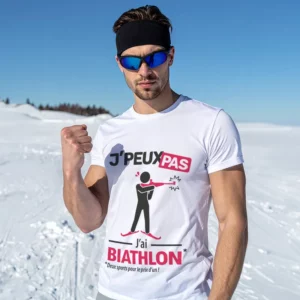Design 'Je peux pas, j'ai biathlon', cadeau idéal pour aller skier à la montagne