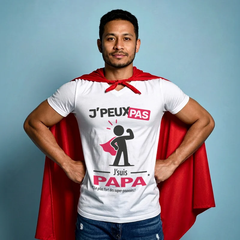 Cadeau de fête des pères 'je peux pas, je suis Papa' à imprimer sur t-shirt